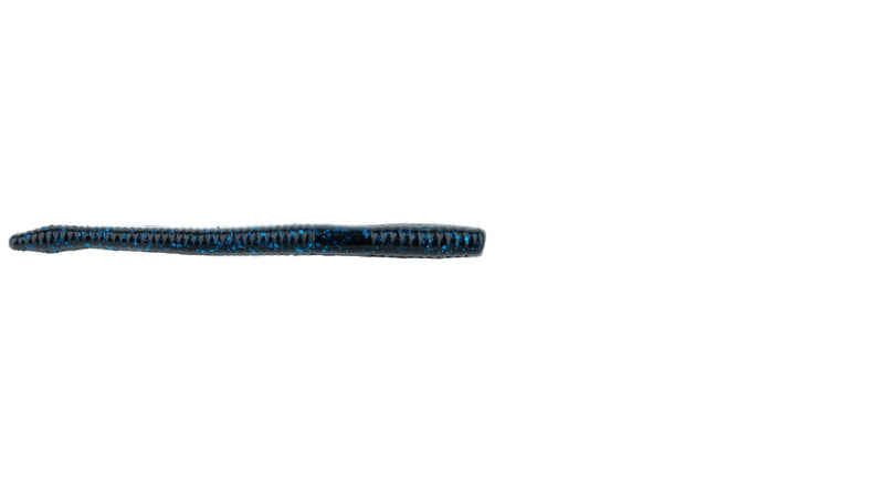 NetBaitBF Mag. Finesse Worm 4.75in Blk/Blue Flk 16ct