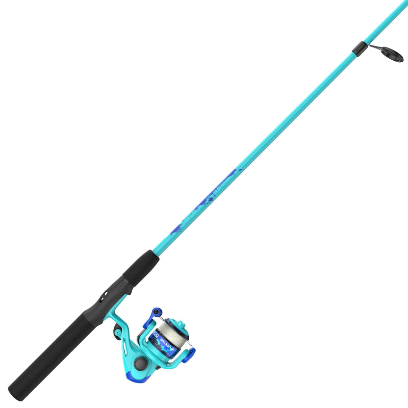 Zebco Splash Junior Spinning Combo Boys Blue 4ft 2pc Flatboard