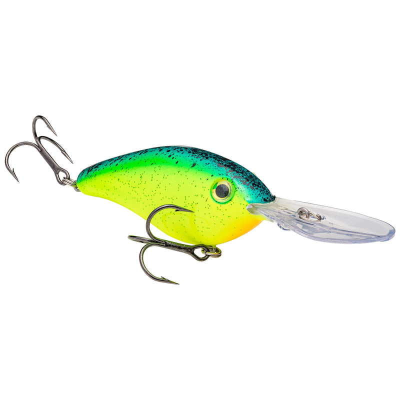 Strike King Series 6XD - 1oz Chartreuse Blue Splatterback