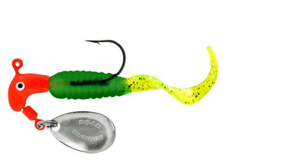 Blakemore Curly Tail 1/16oz 2pk Chart/Green/Chart