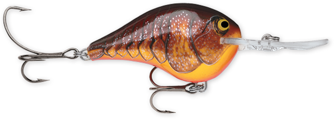 Rapala DT Series 10' 3/5oz 2.25in Dark Brown Crawdad