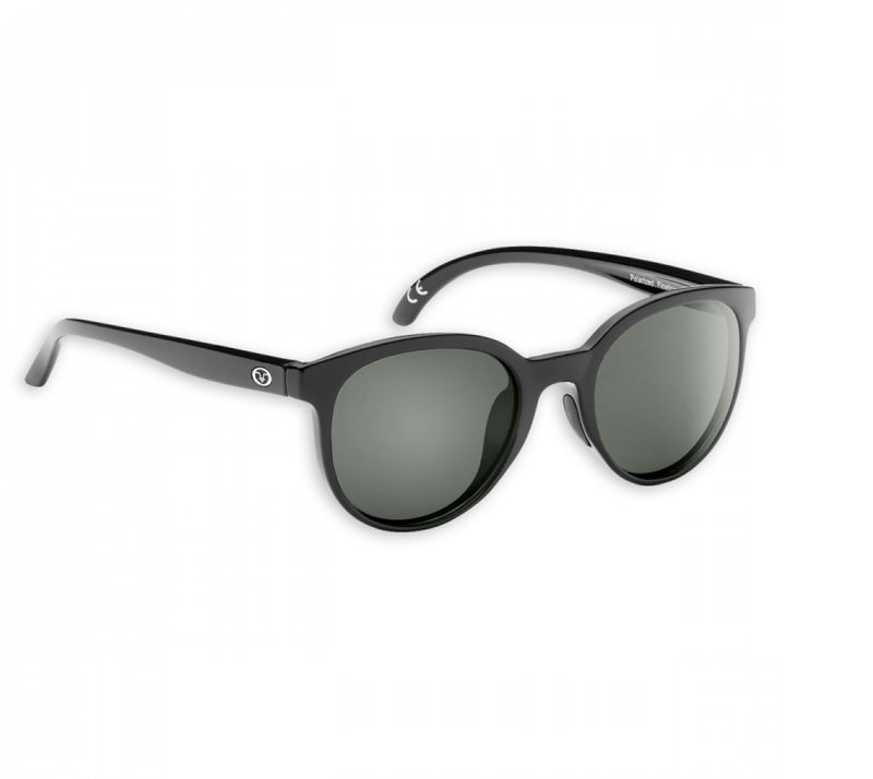 Flying Fisherman Sea Bean Floating Sunglasses Matte Black Smoke