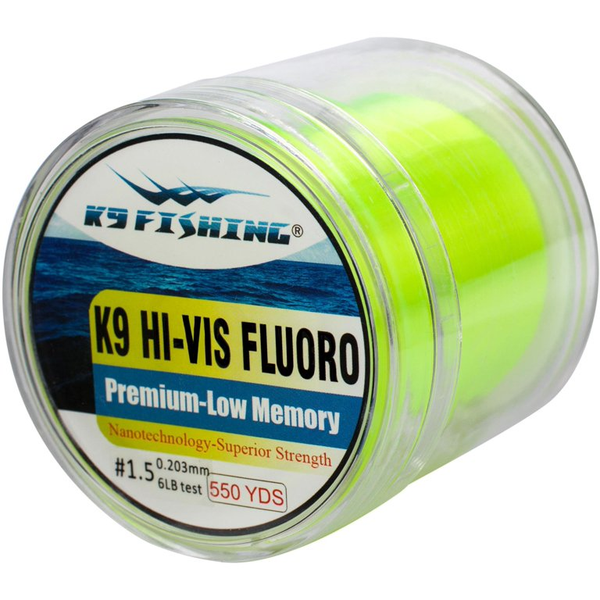 K9 Fluoro Line HiViz Yellow 550yd 8lb