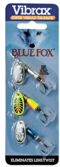 Blue Fox Super Vibrax Tri-Pack  <br>Contents: 3 each
