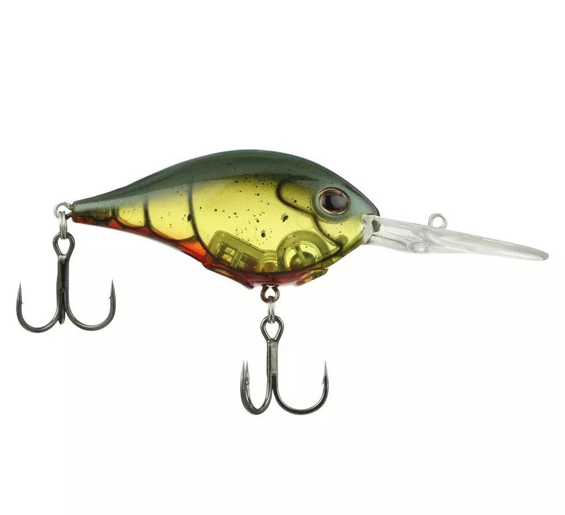 Berkley Dime Size 4, 2/5oz 2in Dives 4-6ft Ghost Green Craw