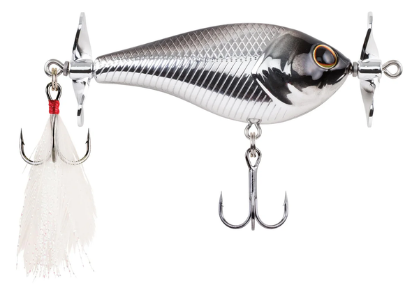 Berkley Spin BombTopwater Bait Size 60 2/5oz 3.4in Black Chrome