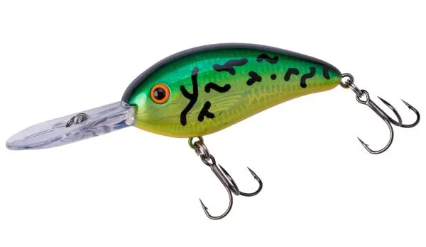 Bomber Fat Free Fingerling 3/8oz 2-3/8in 8-10ft Fire Tiger