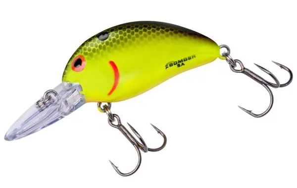 Bomber Model A 1/4oz 1-1/4in 4-6ft Chartreuse/Black