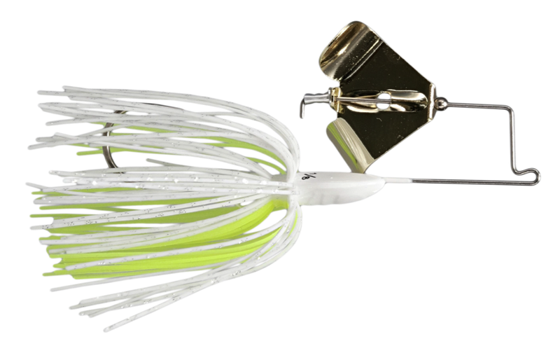 Buckeye Buzzerk Buzzbait 3/8 White/Chart Gold Blade