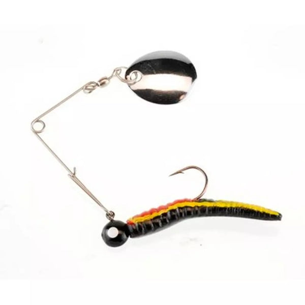 Johnson Beetle Spin®1/8oz Black Yellow Stripe/Red Belly