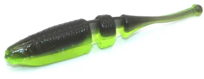 Lake Fork Live Baby Shad 2.25" - 15ct Black/Chartreuse/Silver Flake