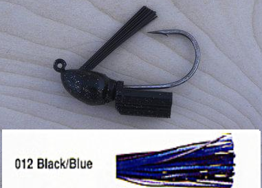 Lunker Lure Monster Grass Jig 3/4oz Blk/Blue Natural