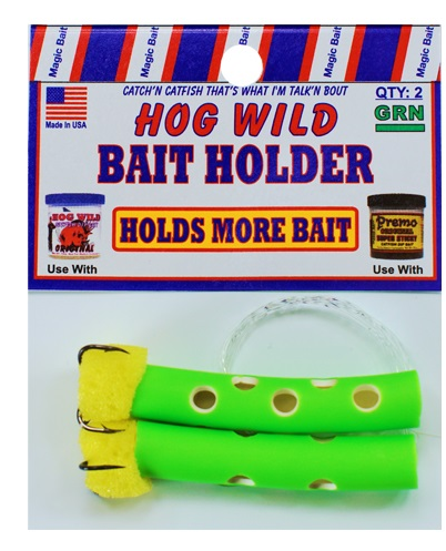 Magic Bait Bait Holder Tubes Green 2ct