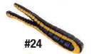 Betts Exxtra Bait 1.5in Split 5ct Black/Yellow