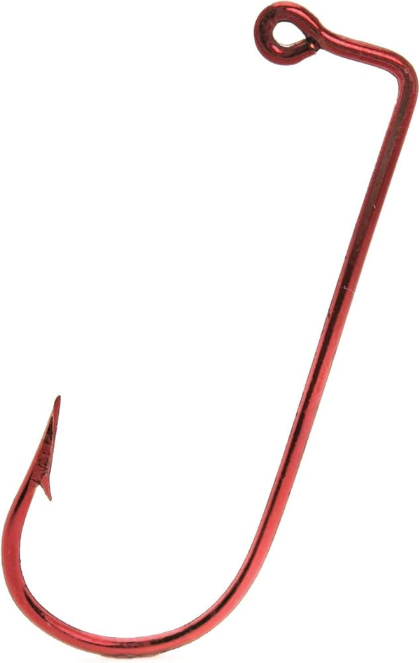 Mustad Jig Hook Red Needle Point 100ct Size 3/0