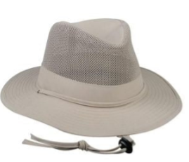 Outdoor Cap Safari Hat Kahki Mesh Top