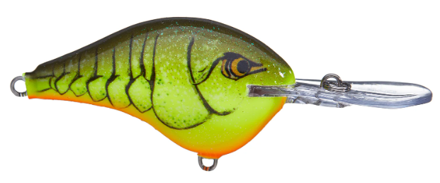 Rapala DT Series 10' 3/5oz 2.25in Chartreuse Rootbeer Crawdad