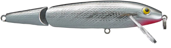 Rebel Jointed Minnow 1.75" Silver/Black