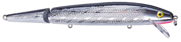 Rebel Jointed Minnow 4.5" Silver/Black