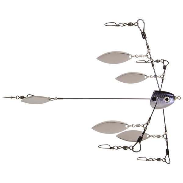 Strike King Tour Grade Titanium Umbrella Rig / Blue Gizzard