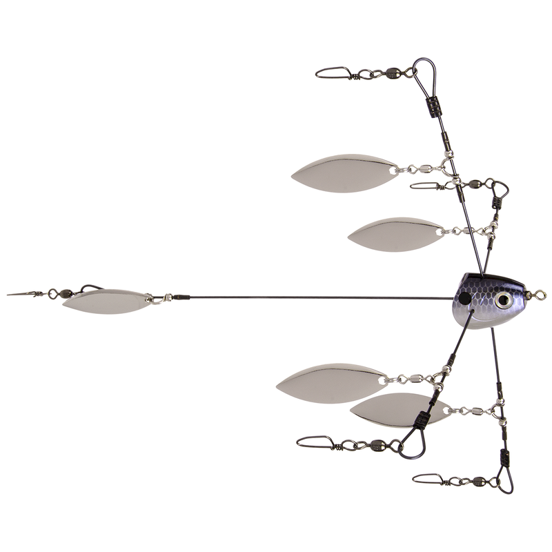 Strike King Tour Grade Titanium Umbrella Rig / Blue Gizzard