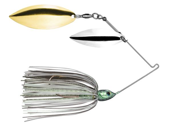 Strike King Tour Grade Spinnerbait 3/8 oz Willow/Willow / Green Glimmer
