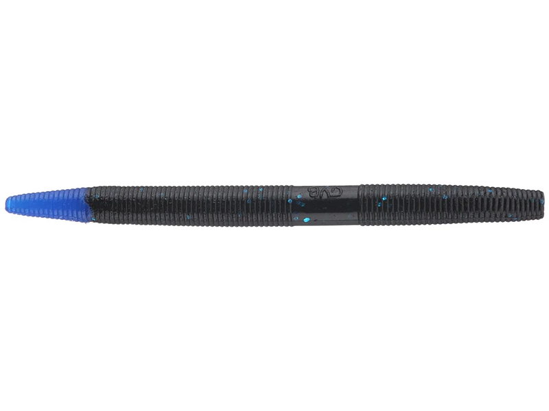 Yamamoto 5in SENKO 10pk Black W Large Blue FlakeClear Blue Tail