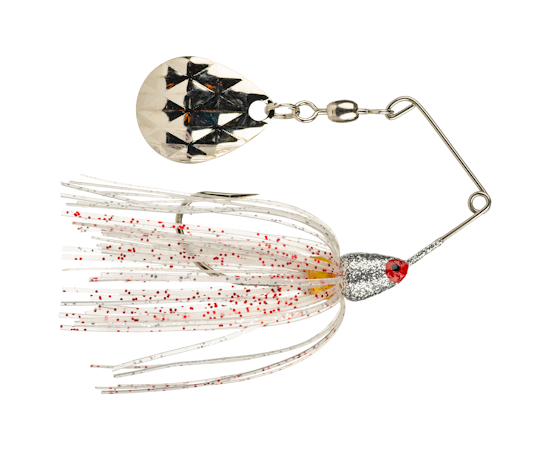 Strike King Mini-King Spinnerbait  Slr Head ClearSlrRed Skt