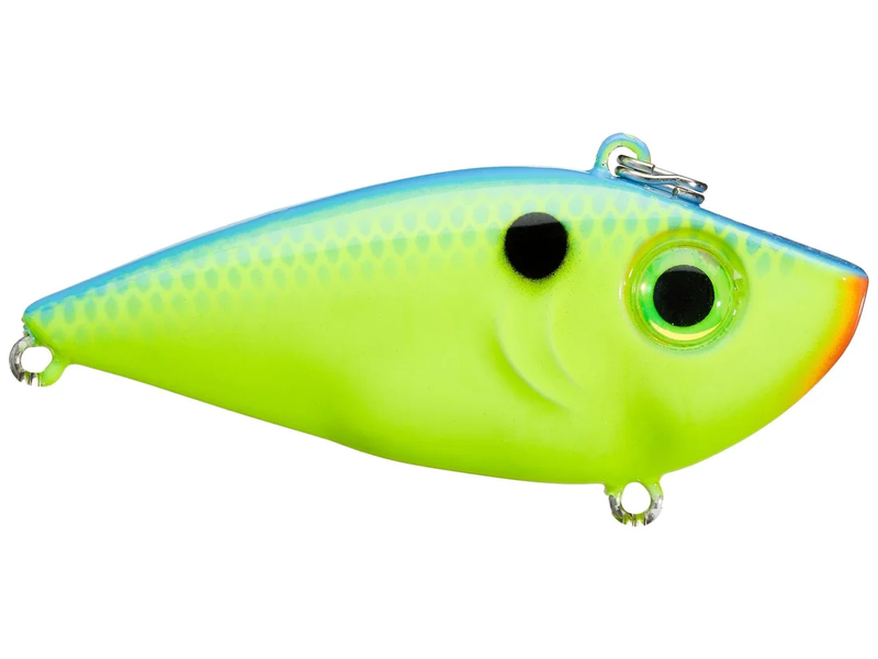 Strike King Red Eye Shad 3/8oz Powder Blue Black Chart.