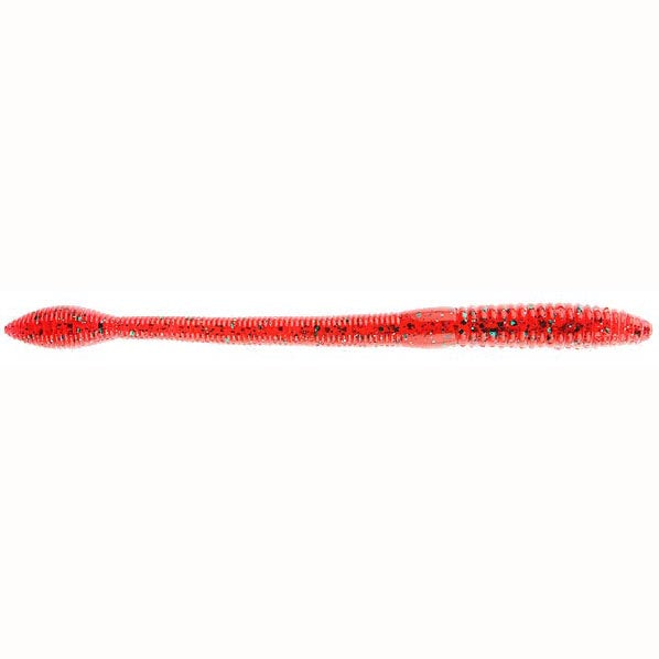 Strike King Fat Baby KVD Finesse Worm 5in 12ct Red Bug