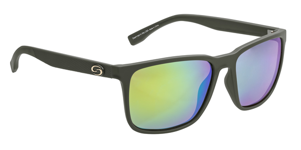 Strike King Sunglass S11 Optics Clinch Matte OD Green Green Mirror