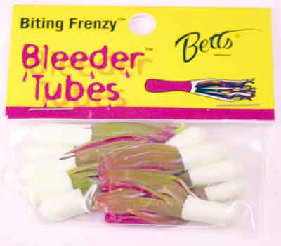 Betts Bleeder Tubes 1.5in 10ct White/Chartreuse/Red