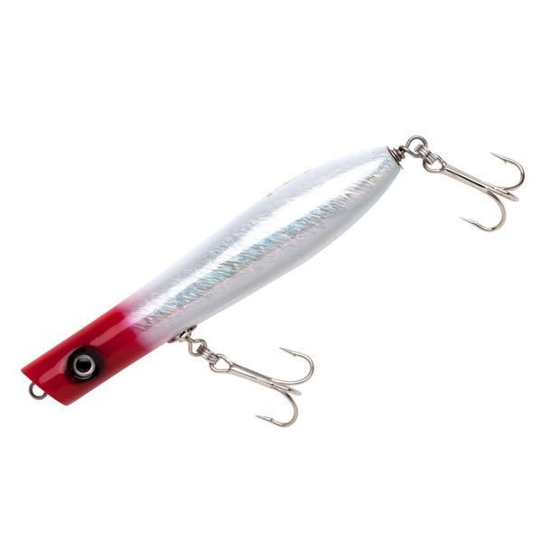 Creek Chub Six Pin Popper 6.5\" 2.5oz Red Head