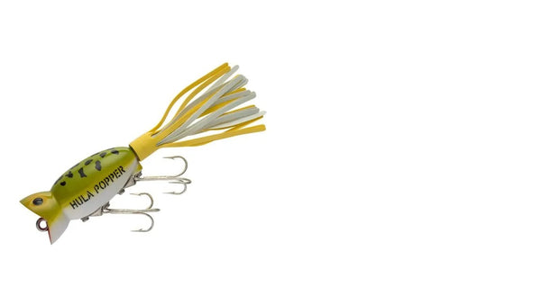 Arbogast Hula Popper 3/8oz Frog White Belly