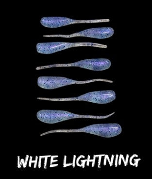 Hooked Up Crappie Tickler - White Lightning
